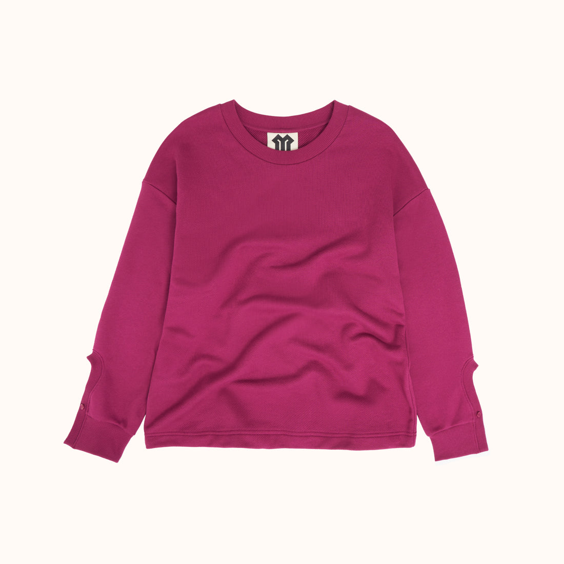 Cut-Out Cuffs Sweater Berry