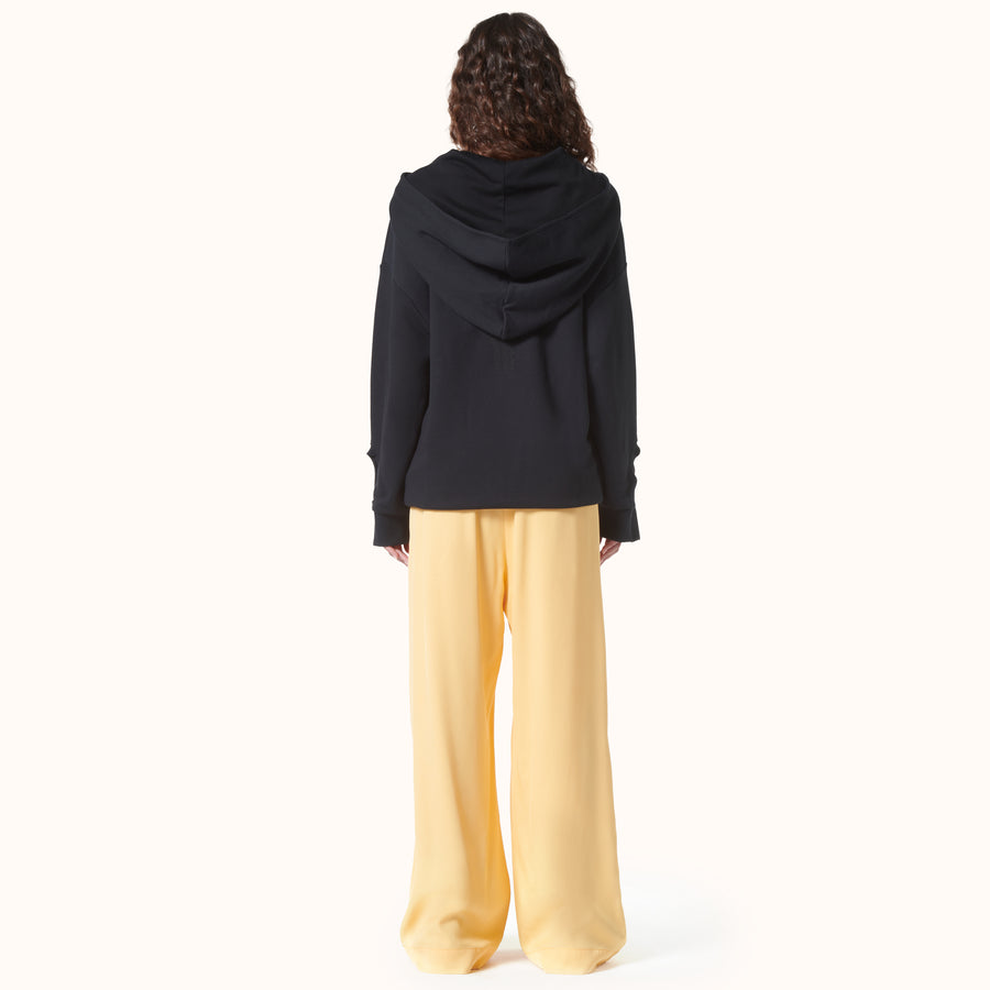 Ribbon Belted Oversize Trousers Orange